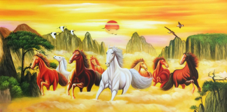 Tranh ngựa Mã Đáo Thành Công tượng trưng cho sự may mắn, thuận lợi