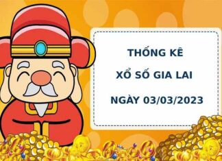 Thống kê Thống kê xổ số Gia Lai 3/3/2023