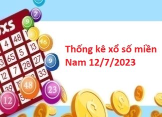 Thống kê xổ số miền Nam 12/7/2023