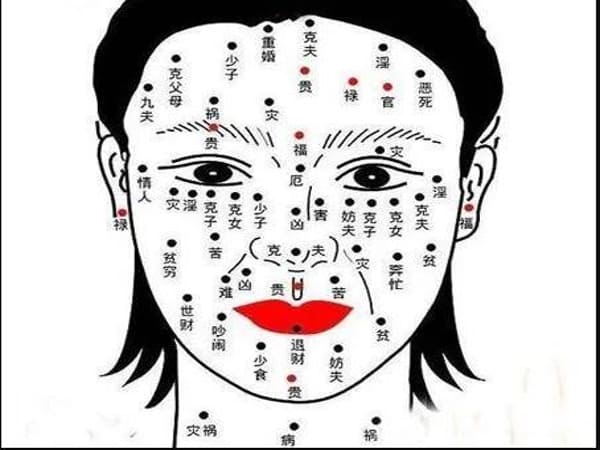 Một số vị trí nốt ruồi xấu trên khuôn mặt phụ nữ