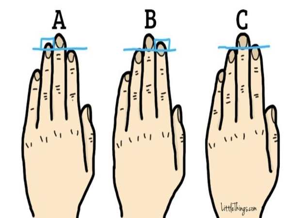 Xem tướng ngón tay dựa vào độ ngắn dài của ngón tay
