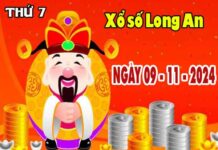 Kết quả XSLA ngày 9/11/2024 đài Long An thứ 7 hôm nay chính xác nhất